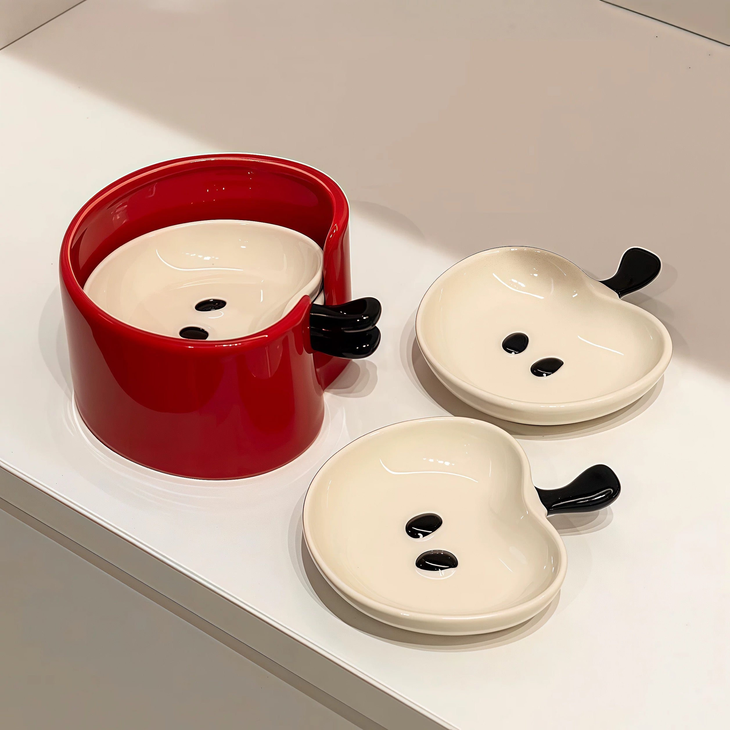 Mini apple dipping plate