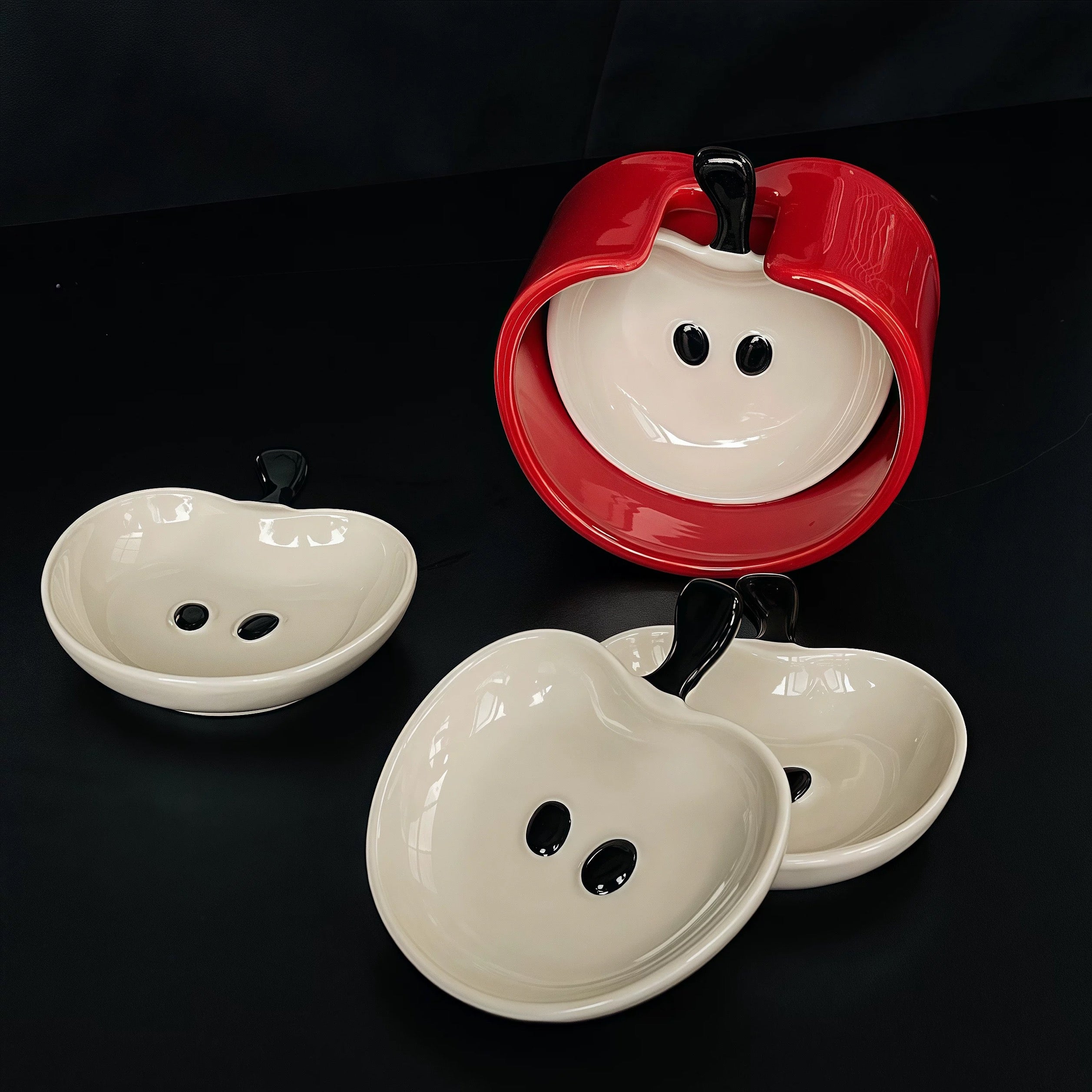 Mini apple dipping plate