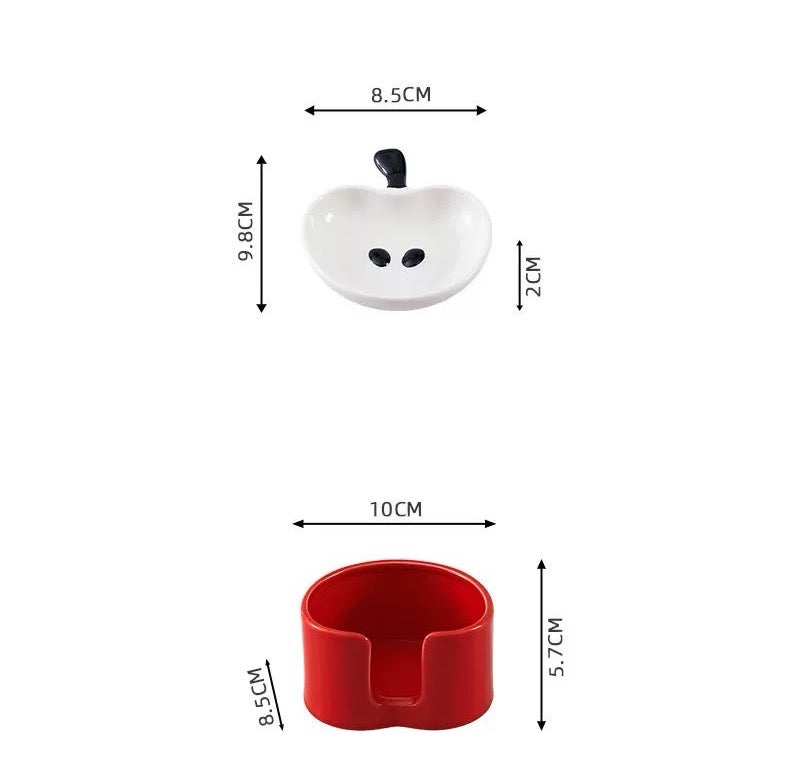 Mini apple dipping plate