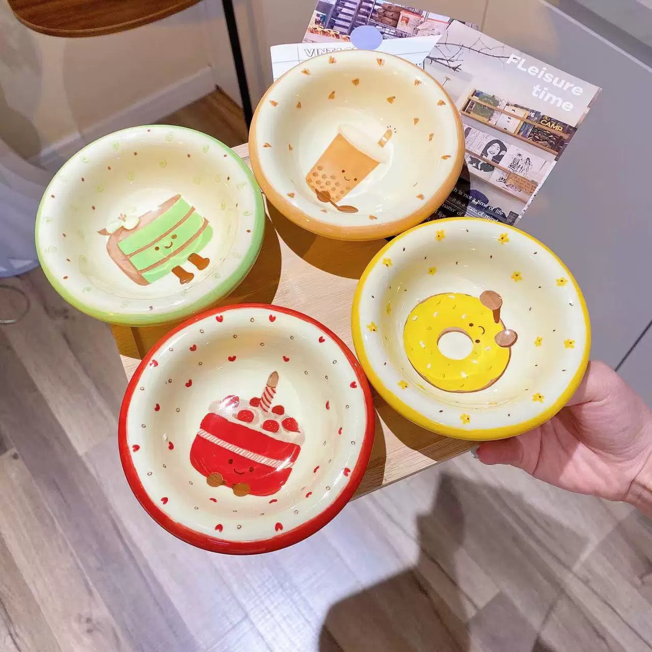 4-piece mini small plate set