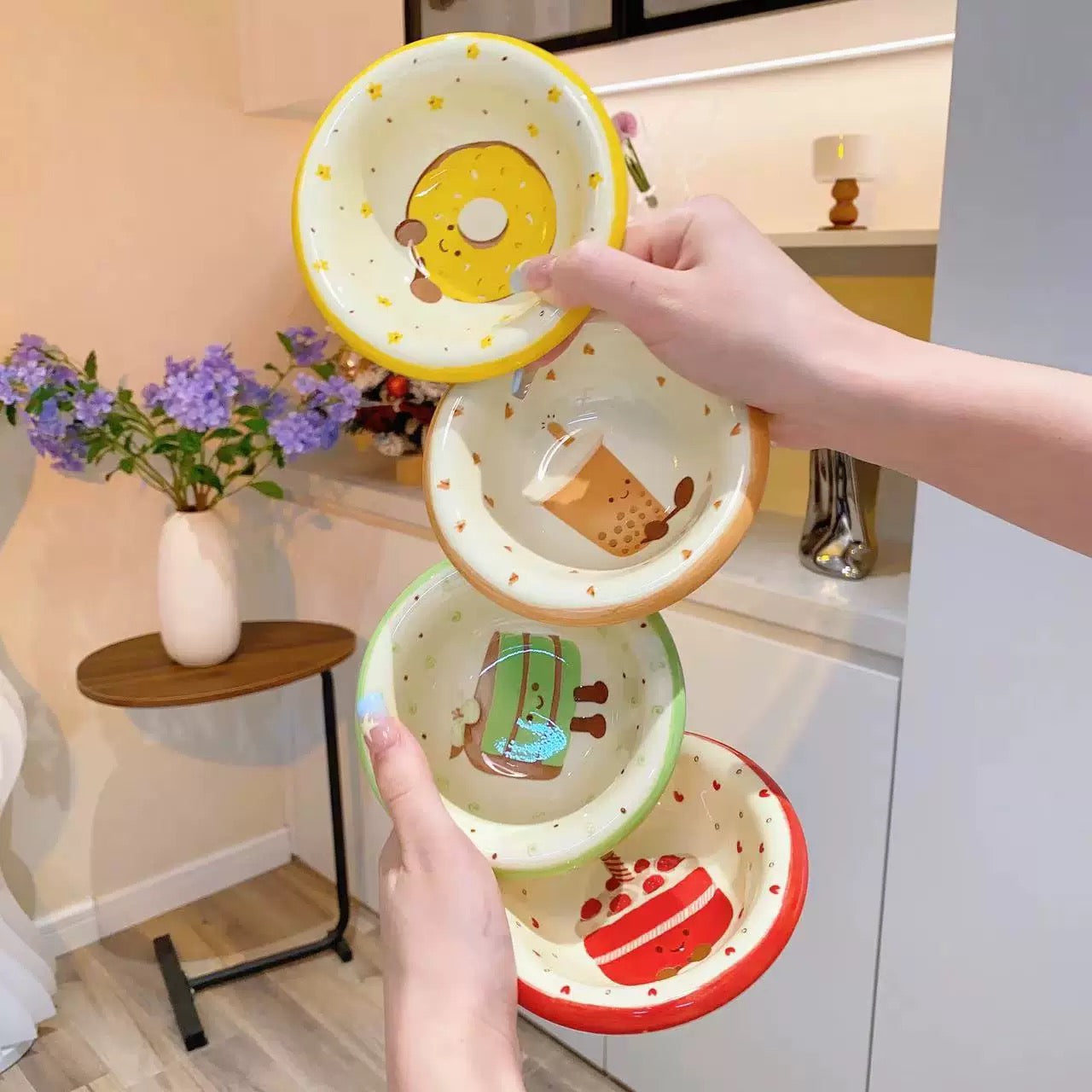 4-piece mini small plate set