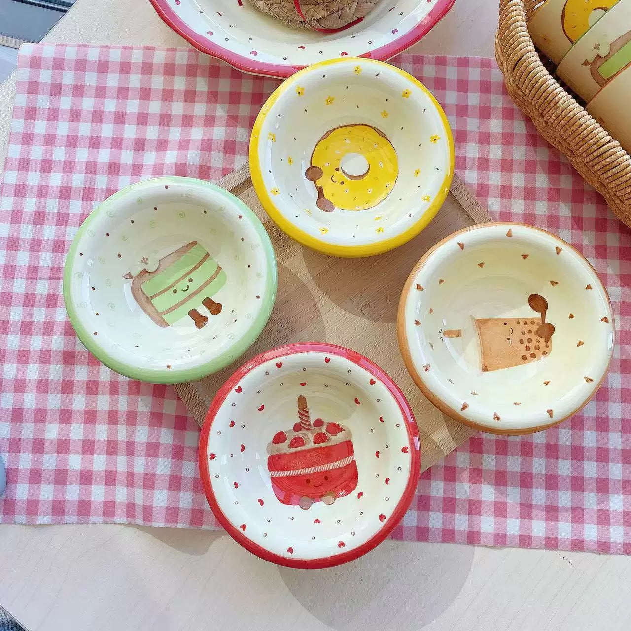 4-piece mini small plate set