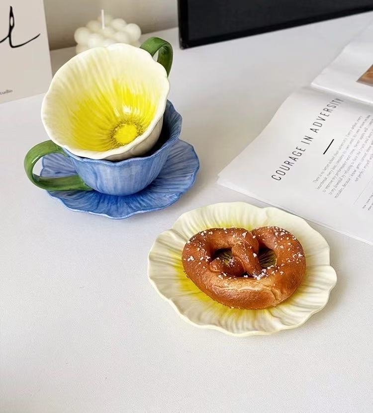 Peony Tea Cup Set-8.5 oz