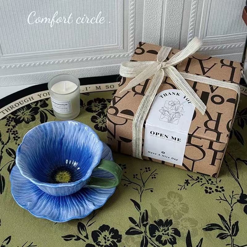 Peony Tea Cup Set-8.5 oz