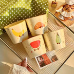 4-pcs ceramic fruit cup set-200ml