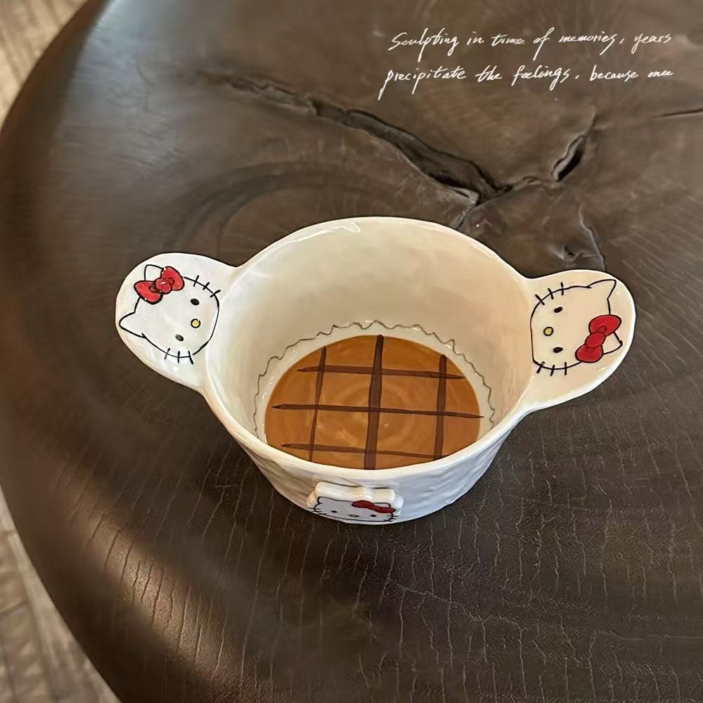 Hellokitty hand-painted ceramic plates