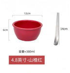 Red deep-mouthed bowl -380/900 ml