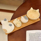 Japanese-style cat bowl