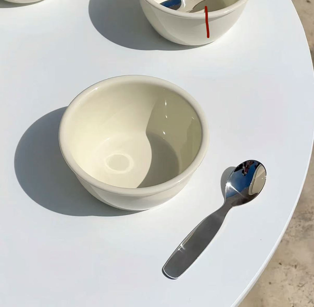 White deep-mouthed bowl -380/900 ml