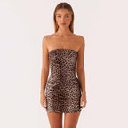 Sequin Leopard Mini Skirt