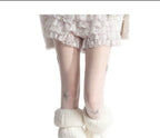 Rhinestone Bow Decorated Stockings